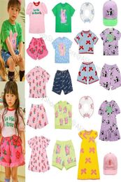 Cartoon Cute Children T Shirt Summer Kids Girls Boys Tee Shirts Shorts Bebe Toddler Clothes Suit Sisters Brothers Matching 2108043976761