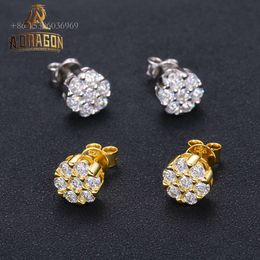 Custom Moissanite Earrings Fancy Ins Hot Sells Butterfly Diamond Trillion Cut Sier VVS Earring Stud Women