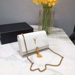 Ysles Ysaint Tassel Bag Chain Bar Caviar Sunset Fashion Diagonal Shoulder Top Cow Leather Flip Wallet Letter Makeup 2023 Evening Lady Katee Girl Purse Wallet Bo62