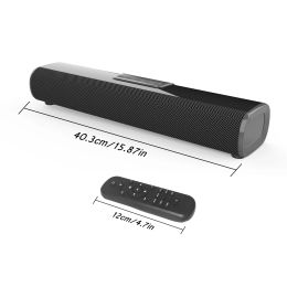 Soundbar 50W TV Soundbar 3D Home Theater System Speaker Bt5.0 Computer Theater Auxiliary 3.5mm Wired Wireless Home Surround Sound Subwoof