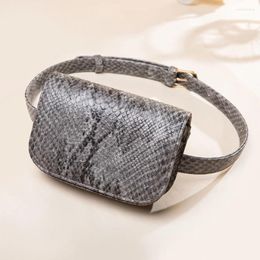 Waist Bags Fashion Alligator/Snake Women Pu Leather Fanny Packs Brand Girls Belt Pack Female Chest Pouch Phone Coin Purses