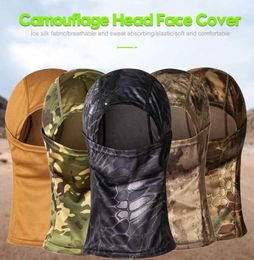 Military Camouflage Balaclava Outdoor Motorcycle Cycling Fishing Hunting Hood Protection Army Tactical Balaclava Head Face Cover7979967