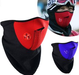 Airsoft Warm Fleece Bike Half Face Mask Cover Face Hood Protection Cycling Ski Sports Outdoor Winter Neck Guard Scarf Warm Mask8796147