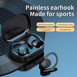 New S260 Bluetooth Earphones with Digital Display the Compartment Two Ear Hanging in Ear Three-dimensional Business Sports