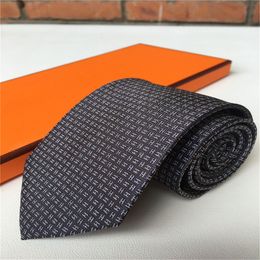 New Neck Ties Designer Silk Necktie black blue Jacquard Hand Woven for Men Wedding Casual and Business Necktie Fashion Neck Ties Box 78998