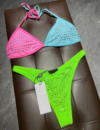 Diamonds Classics Bikini Set Designer Two Pieces Bikinis Luxury Swimsuit 2024 Fashion Swimwear Women Sexy Beachwear Push Up Bathing Suits Brand Trikini With Tags XL