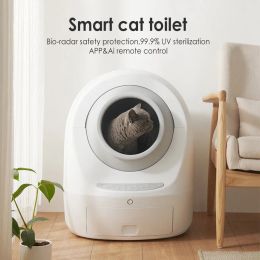 Boxes Cat Toilet Intelligent Automatic Self Cleaning Cat Litter Box Fully EnClosed Sandbox Cat Tray Toilet Rotary Training Detachable