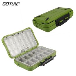 Boxes Goture Fishing Tackle Box Double Layer 30 Compartments Fishing Lure Bait Hook Box S/M/L Fly Fishing Storage Boxes Accessories