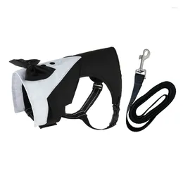 Dog Collars Suit Halloween Costume For Puppy Business Pet Party Props Dress Up Harness Adjustable Clothes Festival