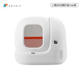 Mirrors Petkit Max Automatic Litter Box 76l Big Inner Space Selfcleaning Cat Closed Philtre Innovative Structure Smart Toilets Cats Care