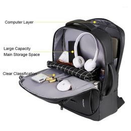 Laptop Backpack Mens Male Backpacks Business Notebook Mochila Waterproof Back Pack USB Charging Bags Travel Bagpack1246M