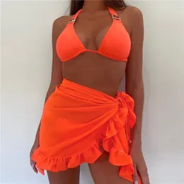 Women's Swimwear Summer Beach Women Bikini Cover-Ups Wrap Sarong Ladies 2024 Sexy Skirts 6 Colour Swimsuit Cover Skirt