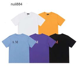 Mens Clothing TShirt amar miri amari T SHIRT Men Designer Tshirts amirl rainbow color simplicity letter Print amis Men Short Sleeve AM Summer Tops T Shirt Male Fa AD0F