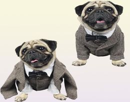 Dog Apparel Cat Clothes Wedding Party Suits For Small Dogs Pet Tuxedo Coat Costume XS S M L XL 2XL1094188