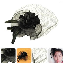 Bandanas Mesh Hair Accessories Party Fascinator Hairpin Veil Clip With Hats Charming Prom