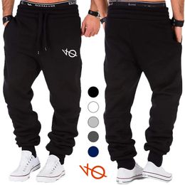 Mens Fashion Autumn And Winter Sports Trousers Drawstring Jogging Pants Trousers Casual Baggy Pants Sweatpants Plus Size S-4XL 240220