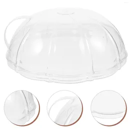 Dinnerware Sets Splash Proof Microwave Oven Cake Platter With Dome Plastic Plate Covers For Heating