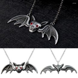 Pendant Necklaces Gothic Vintage Bat Choker Necklace Halloween Jewelry Gift For Women Men Fashion Wholesale Accessories