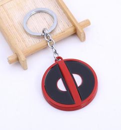 Fashion Jewelry Anime Cartoon Deadpool Mask Metal keychain High Quality The Avengers Keyring For Men8102496