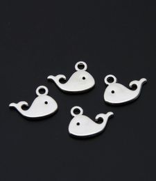 200pcs Silver Color Lovely Dolphin Whale Animal Charms Nautical Beach Pendant Jewelry Making DIY Handmade Accessories A33803511410