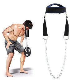 Lifting Head Neck Harness Strength Exercise Strap Muscle Strength Neck Exerciser With Adjustable Steel Chain Fitness Weight Bearing Cap