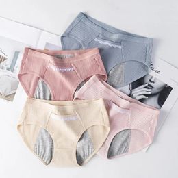 Women's Panties Seamless Underwear High Waist Lace Decor Underpants With Menstrual Period Triangle Pockets Soft Breathable For Plus