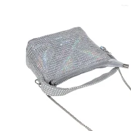 Evening Bags Elegant Mini Bag Silver Handbag Women Bridal Wedding Party Purse