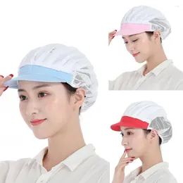 Berets Food Servicer Chef Cap Chic Work Wear Cooker Kitchen Visors Breathable Dustproof Hat El Restaurant Canteen