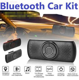 Bluetooth Car Kit Wireless Car Kit Set Handsfree Speakerphone Multipoint Sun Visor Speaker For Phone Smartphones Car Charger Hands FreeL2402