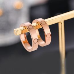 Fashion love ring luxury jewelry designer ring men diamond plated rose gold silver 2023 classic simple vintage band eternity promise women wedding rings zb010