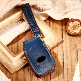 Car Key Leather Case Cover Fob Holder Keychain Keyring Shell for Subaru XV SV Forester BRZ 2019 2020