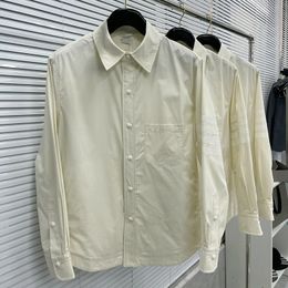Autumn Shirts Long Sleeve Classic White Striped Style Men Shirts Business Causal Daily Cotton Women Blouse Luxury Shirts 240223