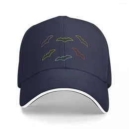 Ball Caps 6BATS With Light Coloured Outlines Baseball Cap Sunscreen Trucker Hat Hiking Men'S Women'S