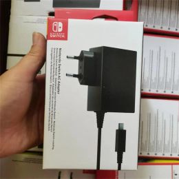Chargers RYRA 100240V Power Adapter Charger For Switch Game Console EU UK Charger NS Switch Power For Charger Game Docks Gamepads