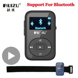 Player Ruizu LCD Sport Audio Mini Mp3 Player Music Audio Mp 3 Mp3 With Bluetooth Radio Digital Hifi HiFi Screen Fm Flac Usb 8GB Clip