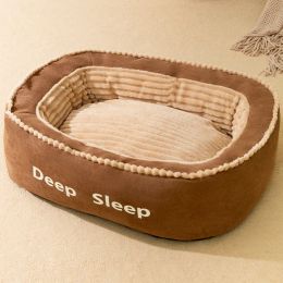 Mats Pet Dog Bed Cushion Soft Sofa Dog Bed Removable Cover for Small Medium Dog Cat Mat Solid Washable Cama Para Perro