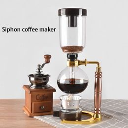 Eworld Japanese Style Siphon Coffee Maker Tea Siphon Pot Vacuum Coffeemaker Glass Type Coffee Machine Filter 3cups C10303282