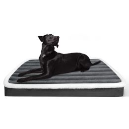 Mats Soft Orthopedic Dog Bed Washable Nonslip Egg Crate Foam Kennel Pad Pet Sleeping Mat Cushion For Small Medium Large Breed