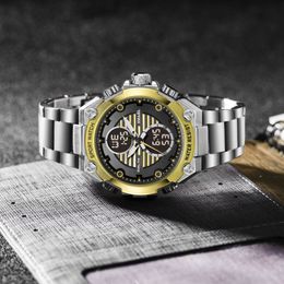 SMAEL brand Watch Men Digital Alloy Watch Gold Big Dial Sport Luxury Brand Clock Men 30M Waterproof1372 Men Electronic257C