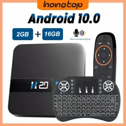 Receivers HONGTOP H20 Smart Android TV Box Android 10.0 2GB 16GB 4K HD Voice Assistant TV Box Android 3D Play Store Free Shipping TV Box