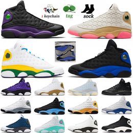 Nike Air Jordan Retro 13 Jumpman 13 13s Mens Womens Basketball Shoes Parco giochi Hyper Royal Starfish Reverse Bred Court Purple Sport Outdoor Sneakers Trainer