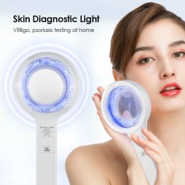 Analyzer Skin Analyzer Machine Dermatoscopio Wood Lamp Detector UV Philtre LED Testing Examination Magnifying SPA Detect Skin Problem