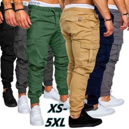 Men's Pants Spring Autumn Mens Cargo Pants Joggers Sweatpants Male Casual Hip Hop Harem Pants Slim Fit Trousers Sportswear T240227