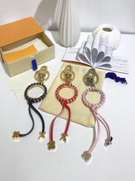 silver letter metal men women keychains with box fashion style M63082 Accessories canvas leather gold key chain 4638071