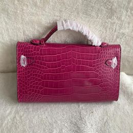 New Classic Clutch Purse Bag Alligator Envelope Bags Lady Handbag Women Platinum Bag Coin Wallet Genuine Leather Tote Purse265T