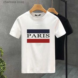 Men's T-Shirts 2023 New Paris Fashion Creativity New Spring Summer Personality T-shirt For Mens Luxury Printing T shirt Man T Shirt Woman T240227