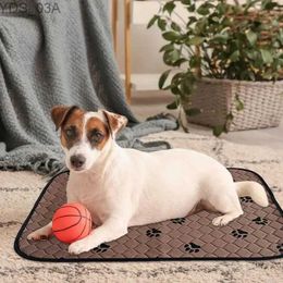 Other Dog Supplies Training Pad Washable Pet Pee Mat Super Absorbent Non-Slip Puppy Crate Anti-leak Reusable Printed Pads For Cat YQ240227