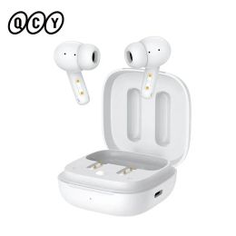 Headphones QCY T13 ANC Earphone Bluetooth 5.3 Active Noise Cancellation 28dB Wireless Headphone Fast Charge Earbuds 0.068' Low Latency