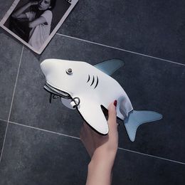 HBP Shark Shape Personality Gift Shoulder Bag Unicorn Handbag Ladies Purse Cartoon Crossbody Messenger Bag 4 colors300S