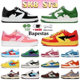 2023 Running Casual Shoes Running Sk8 Men Womens a Sta Low Abc Camo Stars White Green Red Black Yellow Pink Sports Sneakers Platform Sh